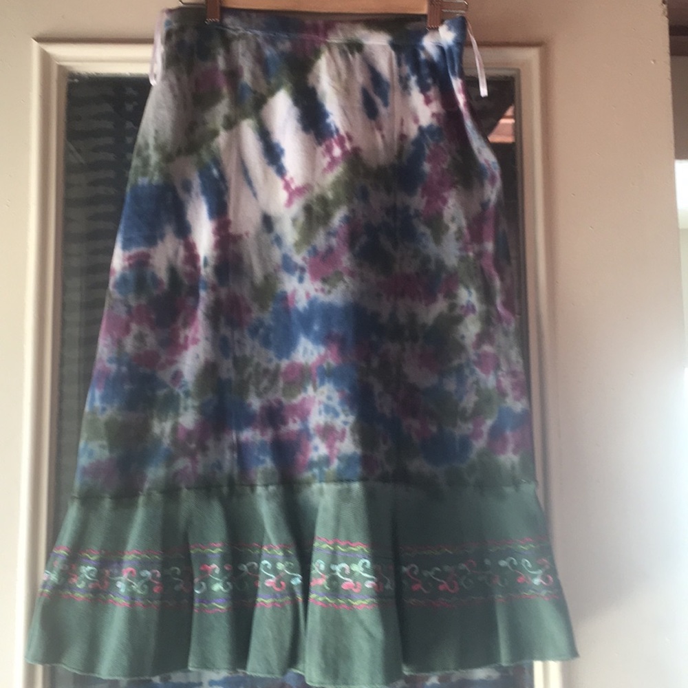 Blue Sky Tye Dye Skirt M